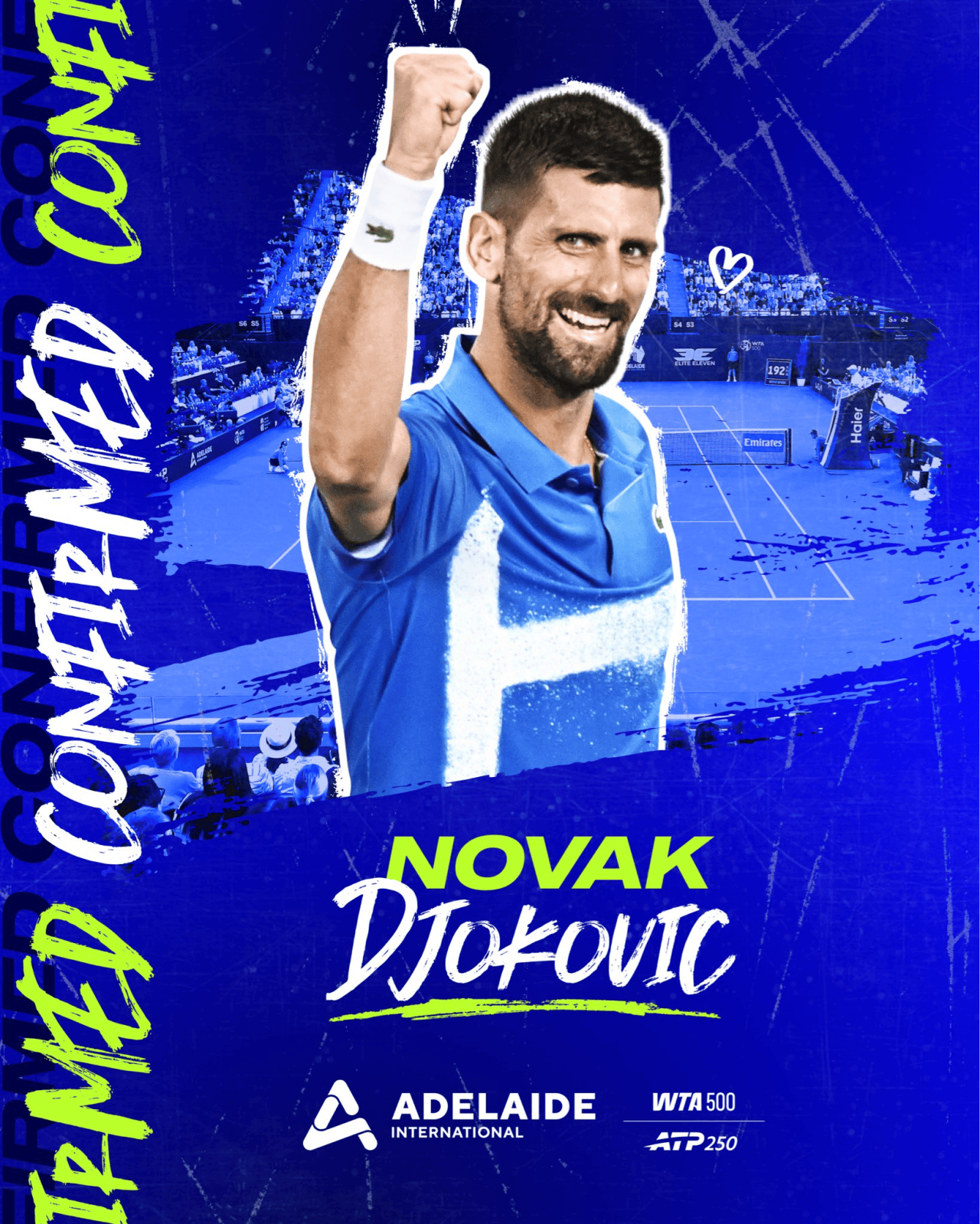 拒(jù)绝空降澳网！德约官(guān)宣賽(sài)季(jì)首站比賽(sài)；阿卡辛纳奔赴表縯(yǎn)賽(sài)