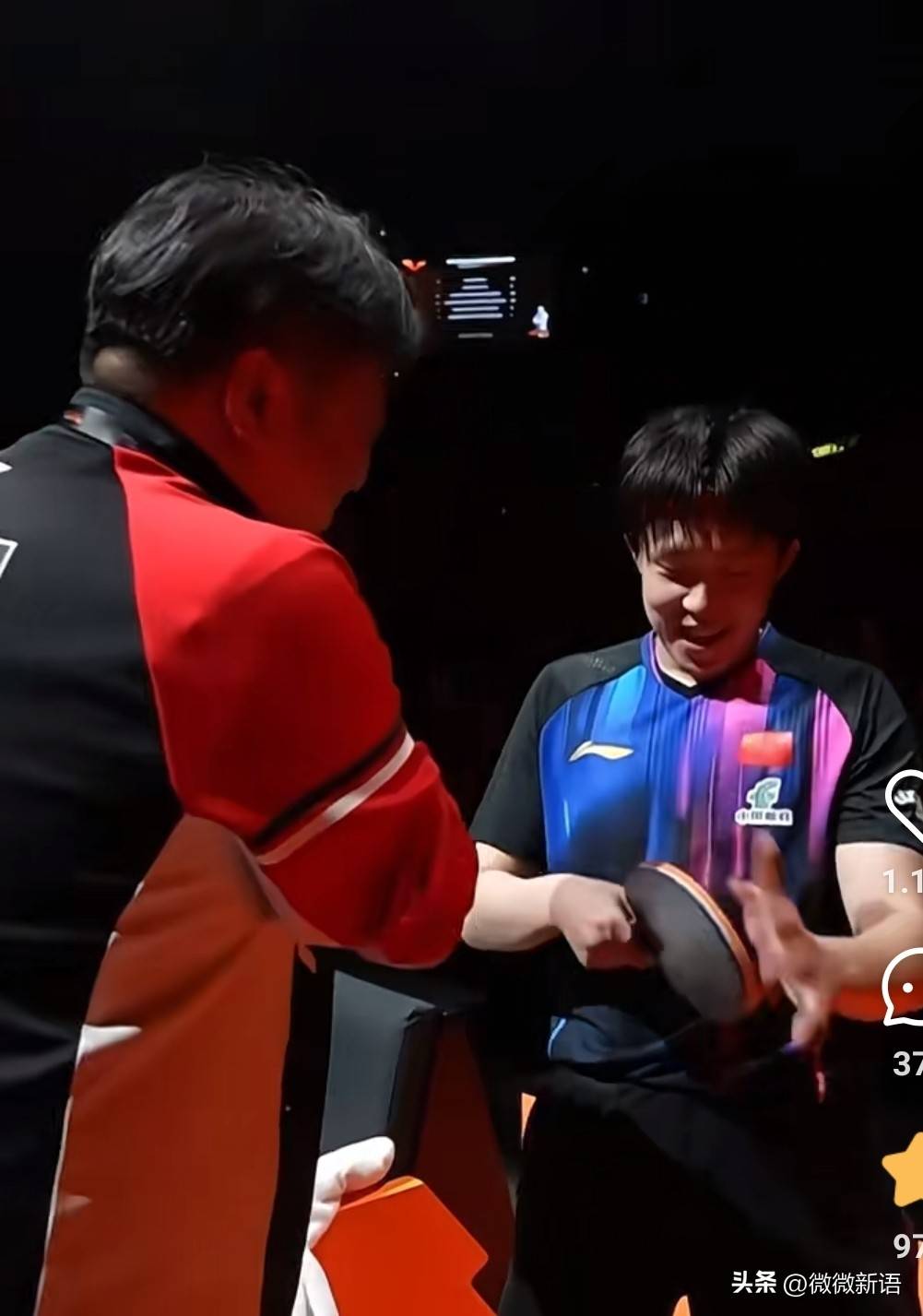 马特解(jiě)说王楚欽(qīn)和松島(dǎo)辉空的(de)比赛，看(kàn)王楚欽(qīn)那么累(lèi)，有点心疼他了